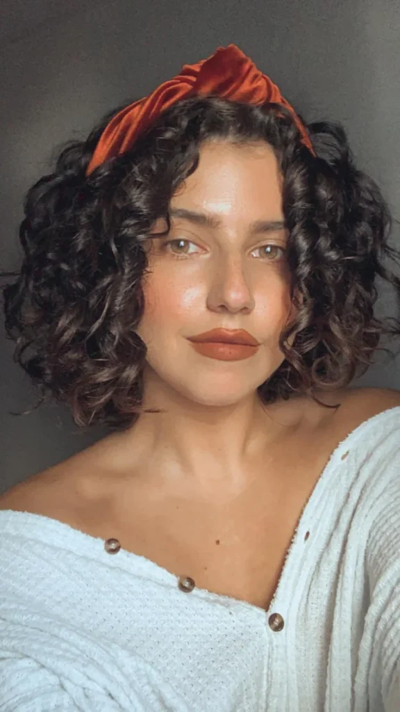 Rounded Curly Bob