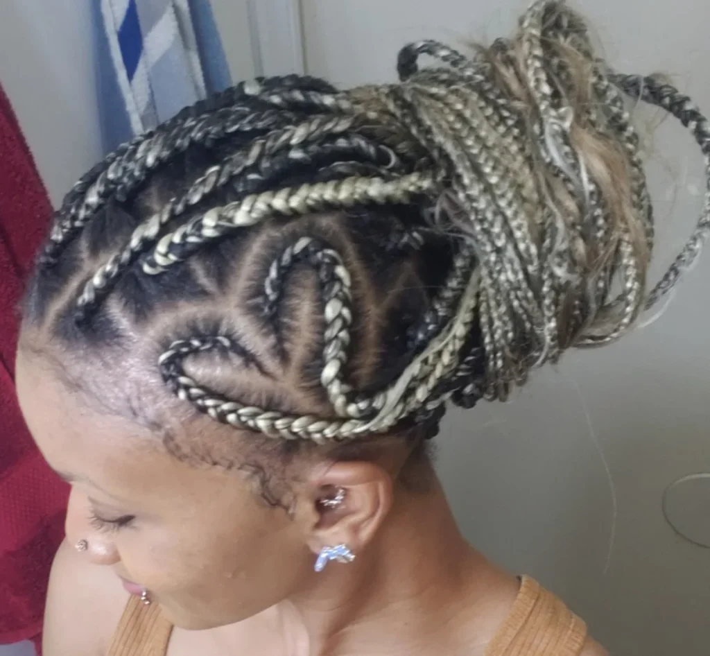 Top Knot with Braided Base
