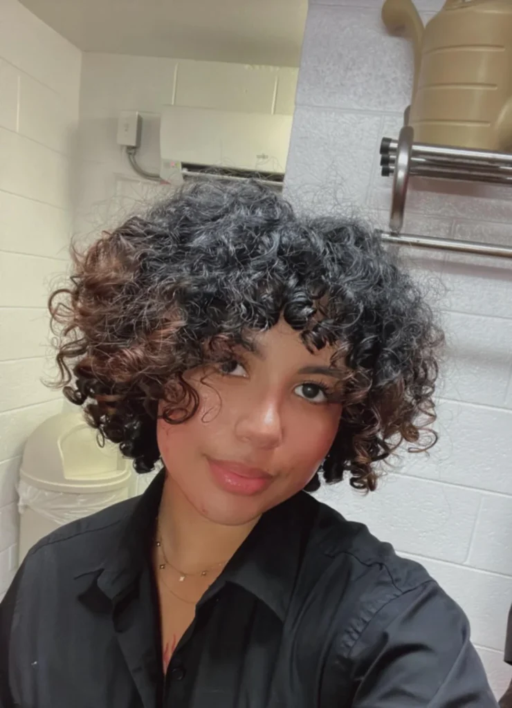 Tousled Curly Bob