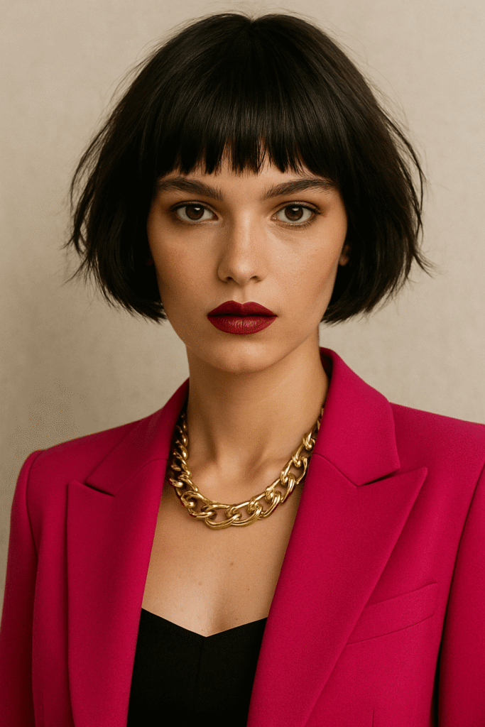 French Bob with Full Fringe